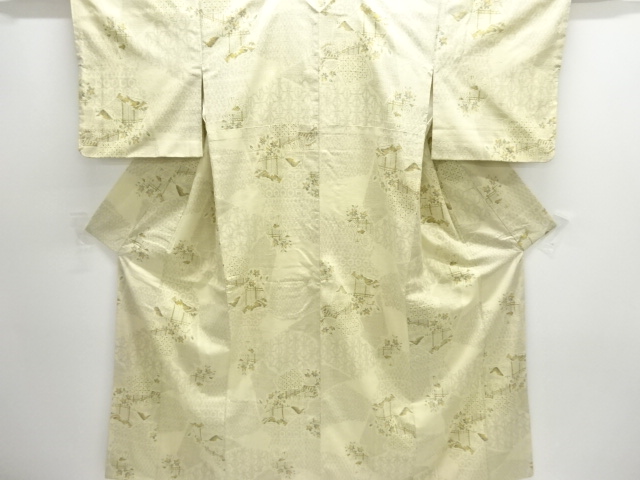 Japanese Kimono / Tsumugi Omeshi Silk